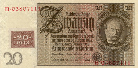 20 марок гдр 1948