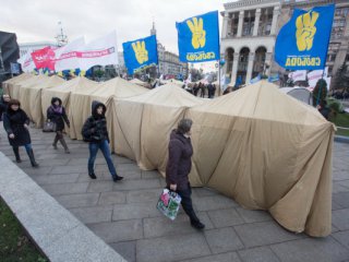 Женщину изнасиловали в палаточном городке Евромайдана